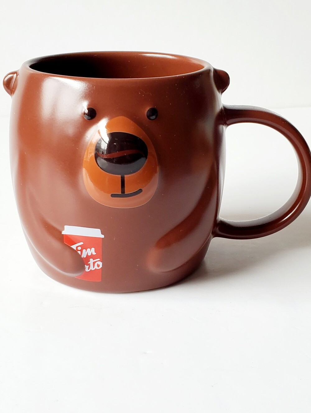 Tim Hortons Limited Edition 3D Brown Bear Ceramic Mug 20oz Canada Coffee Cup